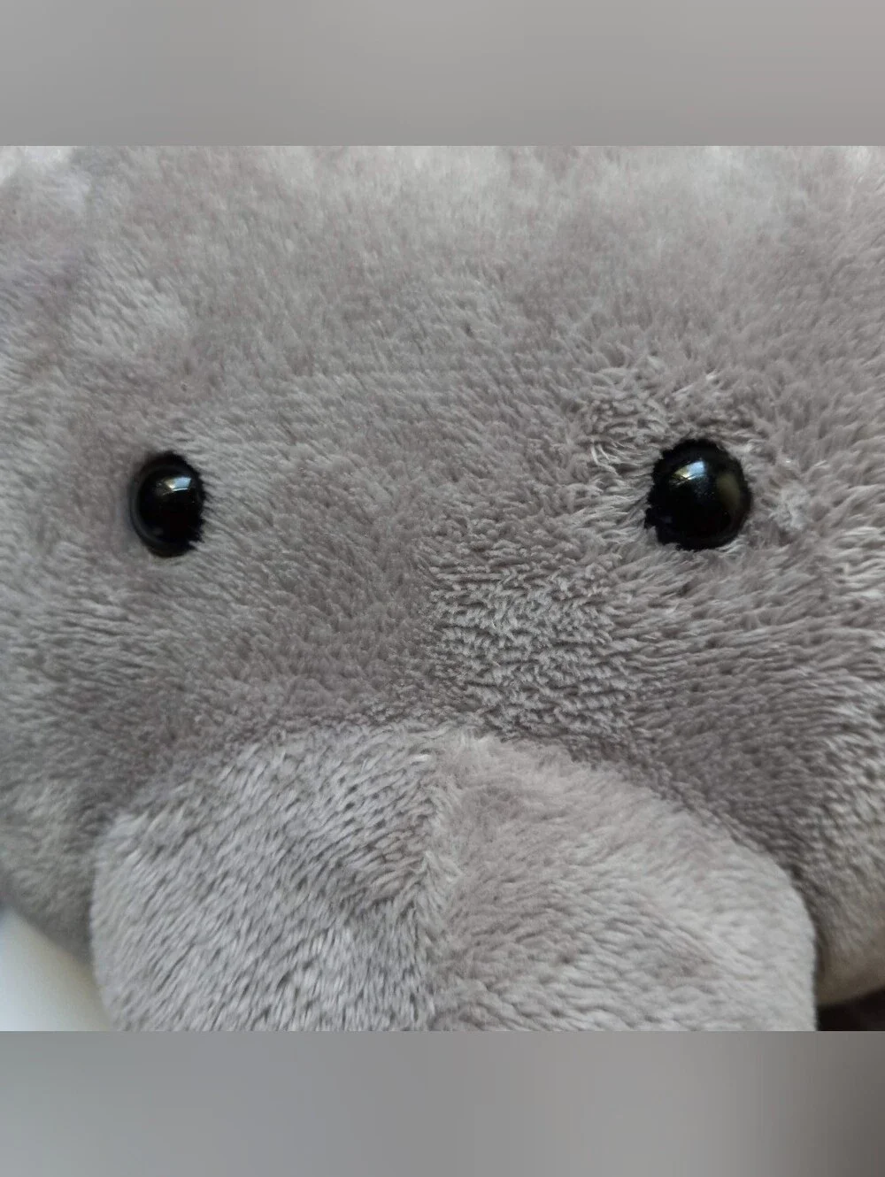 Jellycat Cushkin Elephant Plush Stuffed Animal Gray Polka Dot Retired FLAW